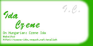 ida czene business card